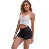 INSPIRE CHIC Women's Lace Trim High Rise Seamless Lightweight Flatten Tummy Hip-Lifter Control Panties - 4 of 4