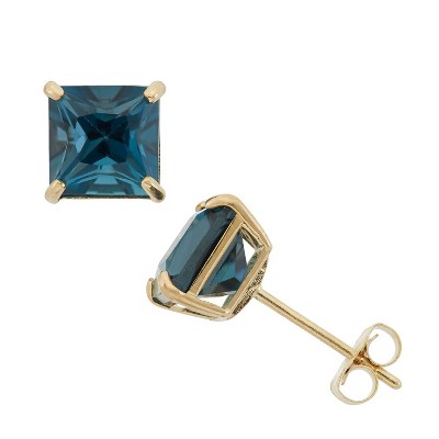 london blue topaz-yellow gold