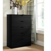 Okak Sleek 5-Drawer Dresser Modern Storage Cabinet with Silent Metal Drawer Slides, Curved Handle Design for Clothes - 2 of 4