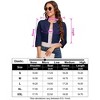 Coolmee Women Crew Neck Chest Smocked Long Sleeve Cardigan Knit Tops Cropped Open Front Shrug Tops - 4 of 4
