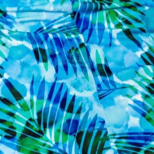 bright blue palm