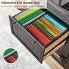 30" File Cabinet with 2 Drawers, Lateral Filing Cabinet with Hanging File Folders & Interlocking Drawers, Wood Storage Cabinet - 2 of 4
