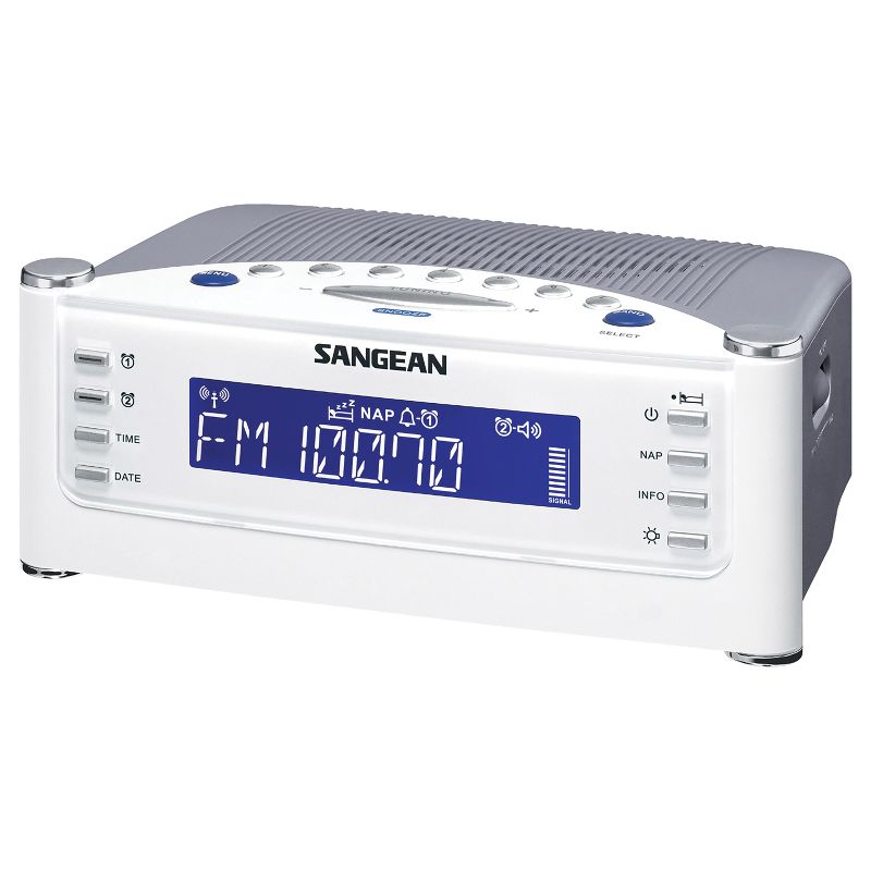 Sangean® AM/FM Atomic Clock Radio with LCD Display, 1 of 7