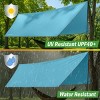 15 ft. x 12 ft. Portable Camping Tarp with Poles - 3 of 4