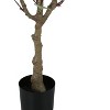 Monarch Specialties Artificial Plant 46 inch Tall Eucalyptus Tree Indoor Faux Fake Floor Greenery Potted Decorative Green Leaves Black Pot - 3 of 4