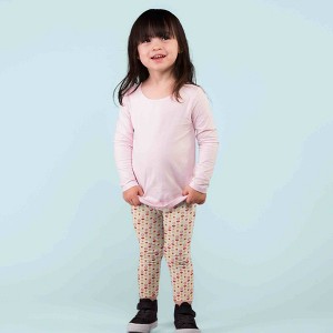 Ola! Otter Girl Leggings - Indian Flora White- White - 1 of 4
