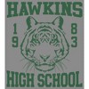 Juniors Womens Stranger Things Hawkins High School Tiger 1983 Cowl Neck Sweatshirt - image 2 of 4