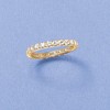 Ross-Simons 1.25 ct. t.w. CZ Eternity Band in 14kt Yellow Gold - 4 of 4