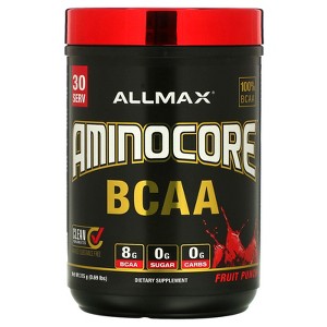 ALLMAX AMINOCORE™ BCAA, Fruit Punch, 0.69 lbs (315 g) - 1 of 2