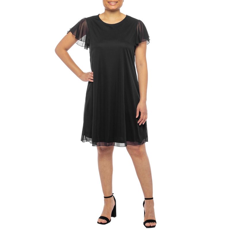Tiana B. - Flutter Sleeve Jersey Dress, 1 of 3