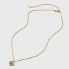 14K Gold Dipped Cubic Zirconia Family Tree Heart Necklace - Gold - 2 of 4