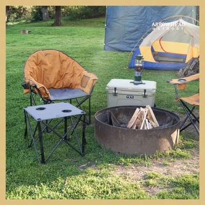 Workwear Tan Heavy-Duty Padded Folding Camping Chair