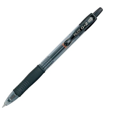 Pilot G2 Retractable Gel Pens Fine Point Black Ink Dozen (31020) 429174