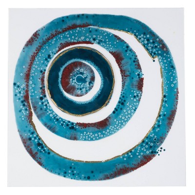 23" x 23" Square Abstract Whirlpool Wall Art - Olivia & May