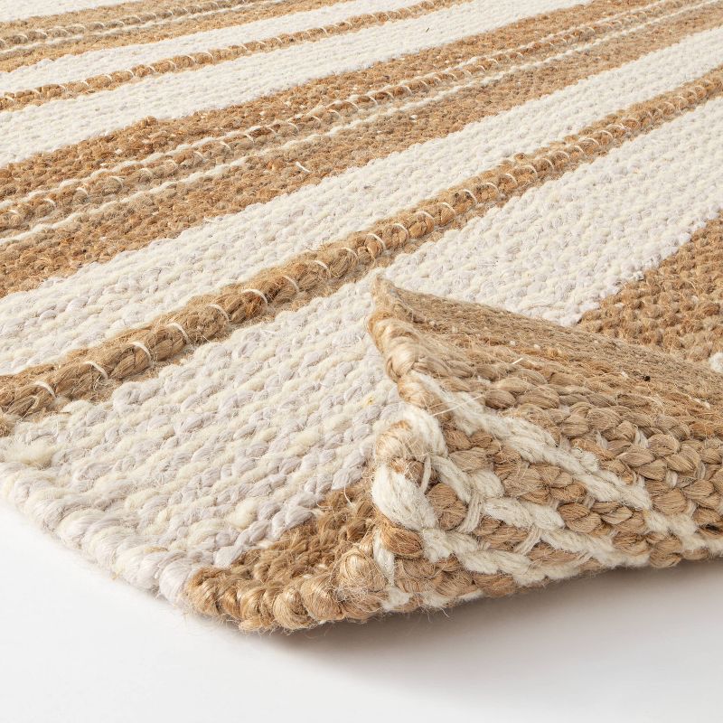 Riverton Striped Jute/Wool Area Rug Tan - Threshold™ designed with Studio McGee, 4 of 8