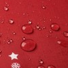 Red Christmas Tablecloths Collection Waterproof Holiday Dining Table Decor Indoor Outdoor with Snowflakes Tree Patterns - 2 of 4
