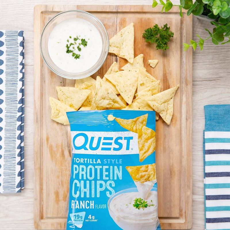 Quest Nutrition Tortilla Style Protein Chips - Ranch, 6 of 14