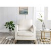 Carolina Living Adadon Velvet Upholstered Armchair - Cream - 3 of 4