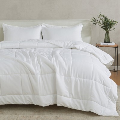 Solid Reversible Comforter and Sham Set - Great Bay Home