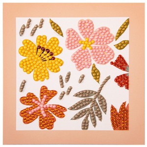DIAMOND DOTZ Quick DOTZ Festive Floral Flowers Diamond Art Painting Kit 5.1" X 5.1" - 1 of 4
