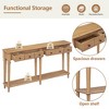 YOOCOZZ  Retro Entryway Table with Drawers and Shelf - 4 of 4