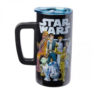 Adult Star Wars Group Shot 15oz Double Wall Stainless Steel Mug - 1 of 4