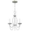 Livex Lighting Alessia 3 - Light Chandelier in  Brushed Nickel - 3 of 4