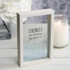 Pavilion Gift Company - Strength - 5.5" x 8.5" Framed Glass Plaque - Wall Sign Panels - 2 of 4