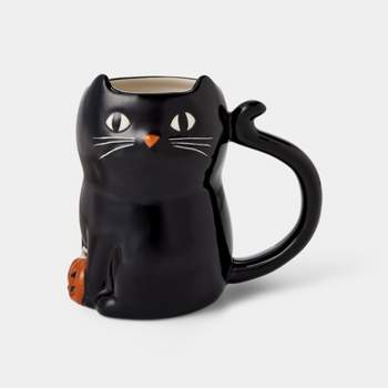 Halloween Stoneware Figural 14.1oz Mug 'Cat' - Hyde & EEK! Boutique™