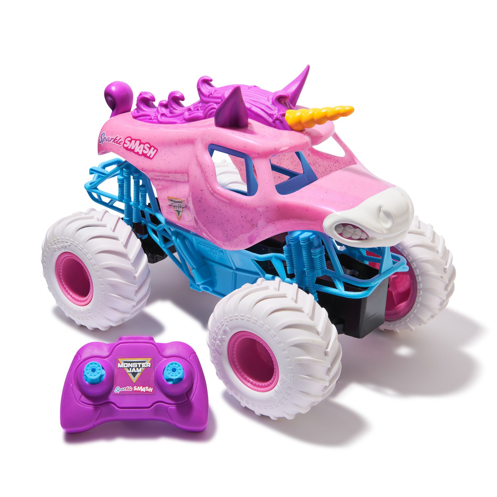 Monster Jam Sparkle Smash TRGX Exclusive Remote Control Vehicle 1:15 Scale - 3pk