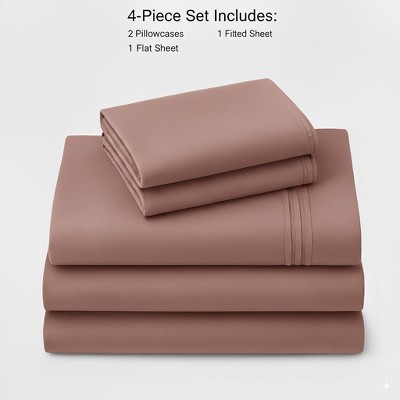 Rug Branch California Cotton Club Sheet Set – 600 Thread Count, 100% Long-Staple Cotton, Soft Sateen Weave