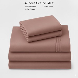 Rug Branch California Cotton Club Sheet Set – 600 Thread Count, 100% Long-Staple Cotton, Soft Sateen Weave - 1 of 4