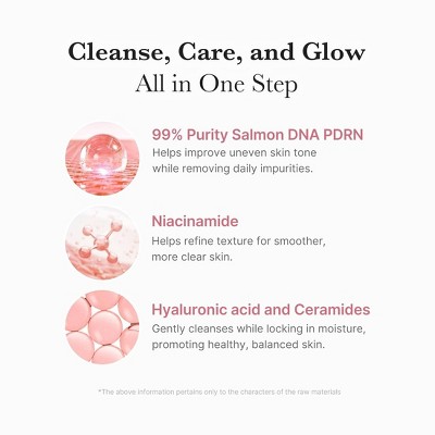 medicube PDRN Pink Niacinamide Whip Cleanser Korean Skincare - 4.23oz