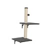 LAOTIES Wall Mounted Cat Tree with 2 Cat Condos,3 Shelves, Scratching Posts,Perch And Ladders,Space Saving Cat Furniture - 3 of 4