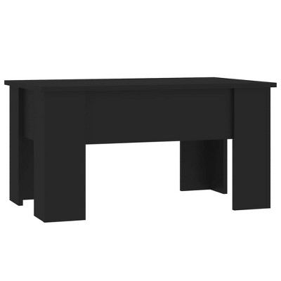 vidaXL Coffee Table Black 31.1"x19.3"x16.1" Engineered Wood