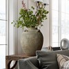 LuxenHome Rustic Brown Terracotta Cauldron 15.4-Inch Tall Vase - 3 of 4