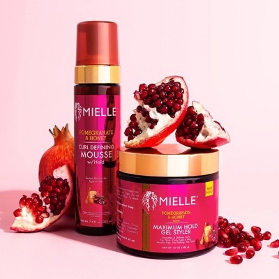 Mielle Organics Pomegranate and Honey Curl Defining Mousse with Hold - 7.5 fl oz