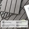 Maggift Carpet Tiles Interlocking Deck，Outdoor or Indoor Flooring for Patio, Bancony, Pool Side，Backyard，Play Area，Black, 35.4"*35.4"0.79" - 3 of 4