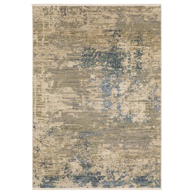 Oriental Weavers Soleri SOL07 Beige/ Blue Indoor Area Rug - 5'3" x 7'6"
