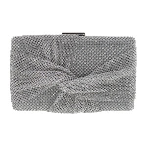 CTM Women's Rhinestone Studded Box Clutch Handbag - 1 of 4