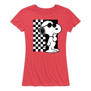 Women's - Peanuts - 70s Snoopys Short Sleeve Graphic T-Shirt - 1 of 4