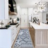 Washable Vintage Patchwork  Printed Rug Non Slip Low Pile Rug Soft Throw Floor Cover Foldable Indoor Carpet for Living Room Bedroom Playroom - 4 of 4