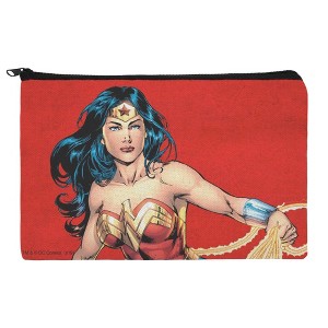 Wonder Woman Character Makeup Cosmetic Bag Organizer Pouch - 1 of 4