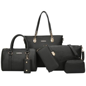 Generic Purses and Handbags for Women Synthetic Leather Tote Crossbody Bags Satchel Purses - 1 of 4