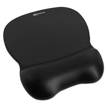 Innovera Gel Mouse Pad w/Wrist Rest Nonskid Base 8-1/4 x 9-5/8 Black 51450