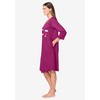 Avenue Plus Size Body Three-Quarter Sleeve Sleepshirt - 4 of 4