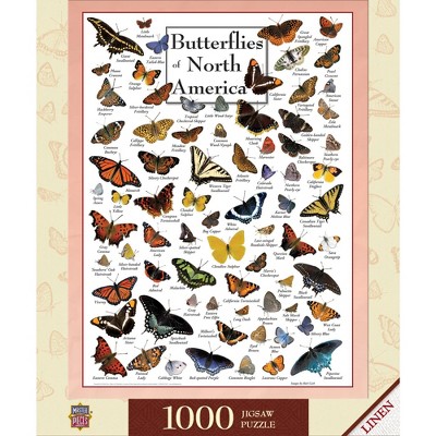 MasterPieces Poster Art - Butterflies of North America 1000pc Puzzle