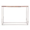 Okak Boho Handcrafted Outdoor Console Table Side Tables with Stainless Stee Frame Patio End Table Outdoor&Indoor for Garden Balcony Yard, Natural - 2 of 4