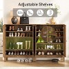 Tribesigns 5-Tier Shoe Cabinet for Entryway, Wooden Shoe Organizer Cabinet with Adjustable Shelves for 20 Pairs, for Living Room, Bedroom,Brown - 4 of 4