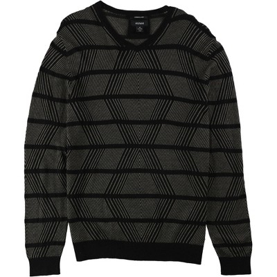 Alfani Mens Geometric Cashmere Pullover Sweater